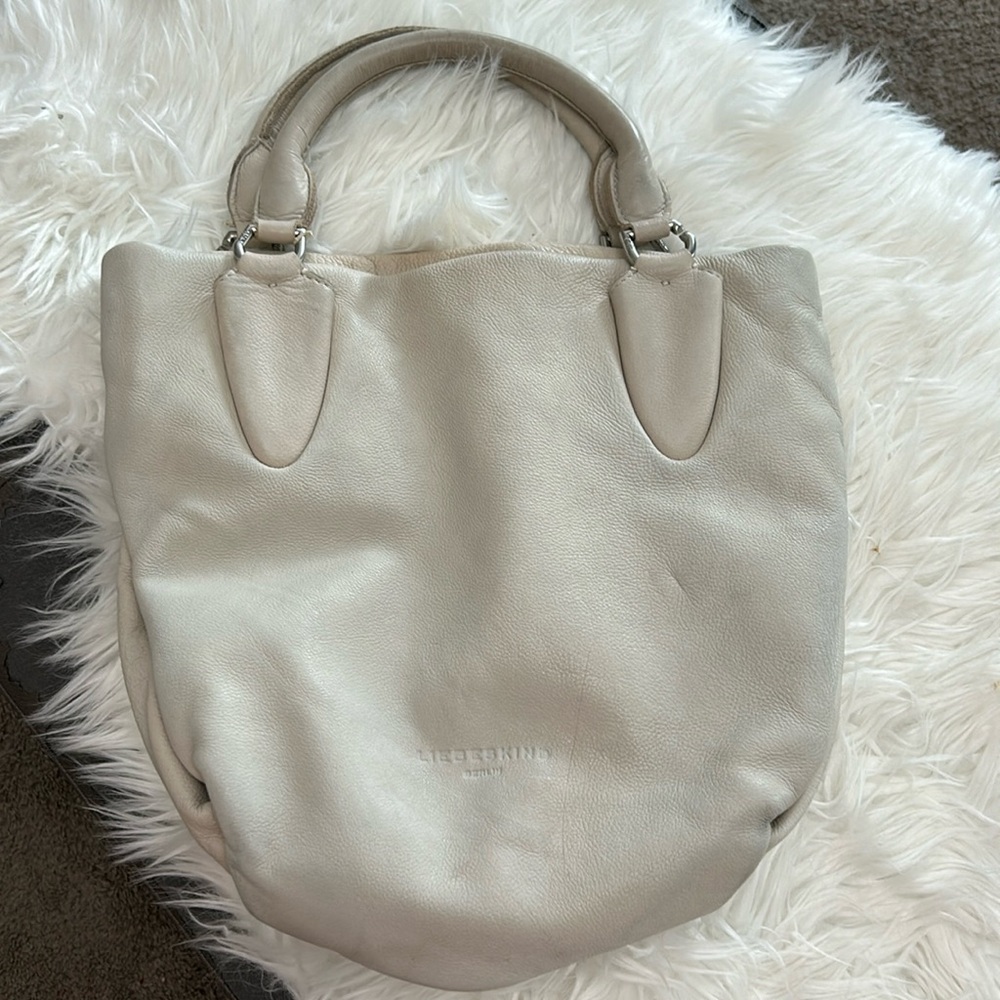 Liebeskind Berlin Leather Tote bag , off white
